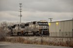 NS SD60E Locomotive leading a train